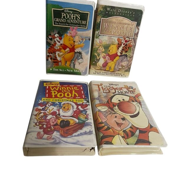 Vintage Disney Winnie the Pooh Kids VHS 90’s Set of 4 - Picture 9 of 9